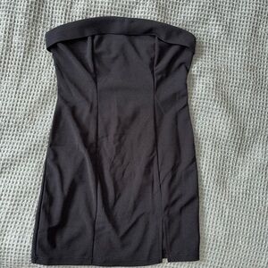 Classic Black Strapless Dress